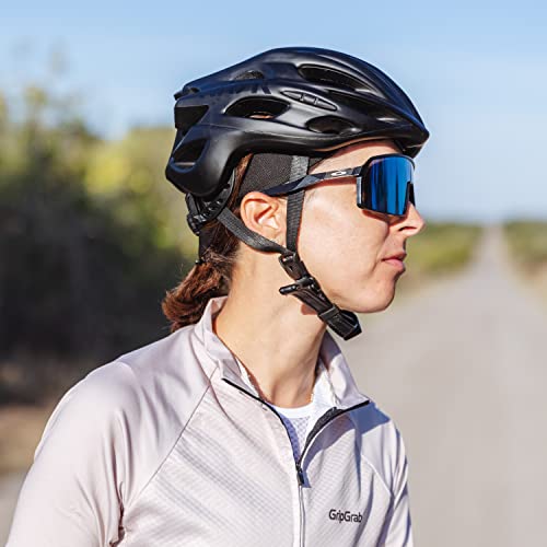 GripGrab Lightweight Summer Under-Helmet Cycling Sweatband - Moisture Wicking Sports Headband - White, Negro