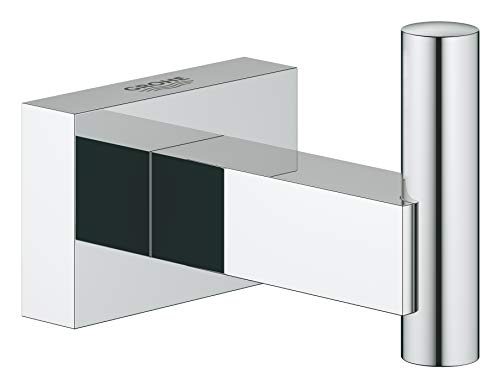 Grohe Essentials Cube - Colgador de albornoz, fijación empotrada (Ref. 40511001)