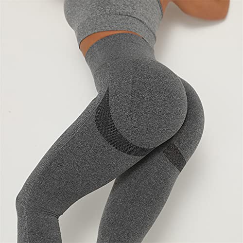 GUKOO Leggins Push Up Caderas de Mujer Pantalón Punto Sin Costuras Deportivos AnticelulíTicos Pantalón Gym Deportivas Mallas