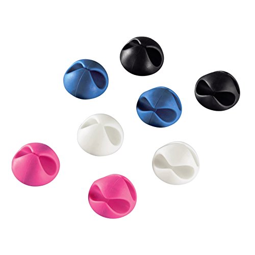 Hama Candy - sujección para Cables (Negro, Azul, Rosa, Color Blanco)
