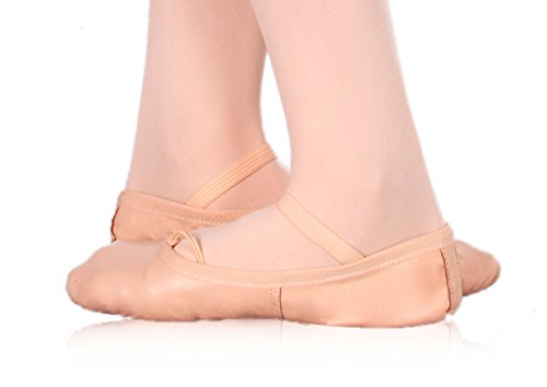 Happy Dance Ballet - Zapatillas de Media Punta de Danza para niña, Color salmón, Talla 37