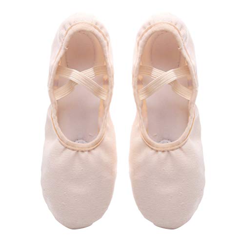 Healifty 1 par de Zapatos de Ballet de Lona Zapatillas de Ballet de Suela Completa Zapatos de Yoga para Bailar para Niños Pequeños Niñas Niñas Talla 31