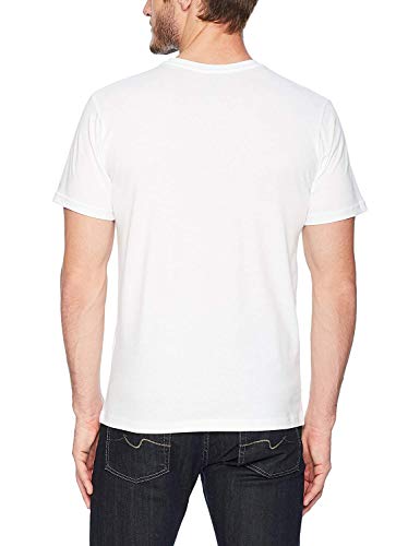 Helly Hansen T-Shirt Camiseta de Manga Corta Hecha de algodón, con Logo HH en el Pecho, Hombre, Blanco, 2XL