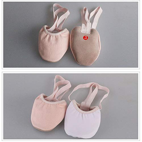HIPPOSEUS Zapatos de Media Suela lírica de Danza contemporánea para niñas/Mujeres Zapatos de piruetas de torneado de Ballet de Jazz, Lona, S