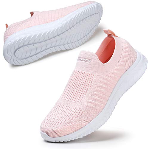 HKR Zapatillas Deportivas para Mujer Ligeras Transpirables para el Tiempo Libre para el Gimnasio al Aire Libre Cómodas Rosa 38 EU