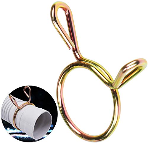 HSEAMALL 350 clips de tubería de combustible para manguera de tubo de un solo cable, 10 cierres de tamaño 5 mm a 14 mm