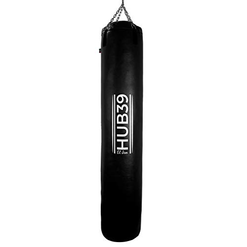Hub39 - Saco de Boxeo, 180 cm, Saco de Boxeo, 60 kg. Saco de Boxeo, Kick Boxing, MMA, Muay Thai