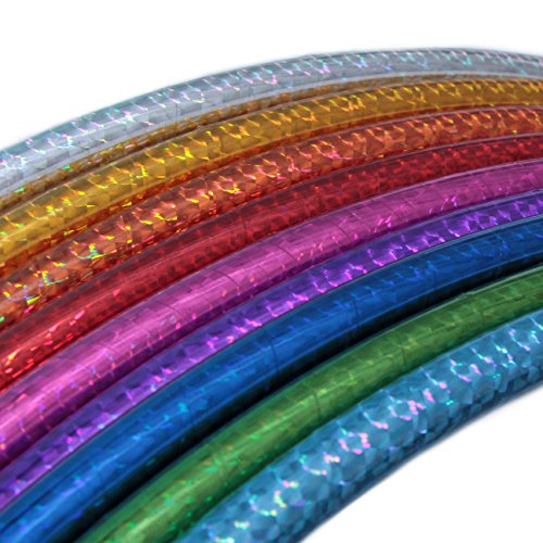 Hula Hoop para niños, Colores holográficos, Ø60cm, Turquesa