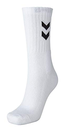 hummel 022030 Socks, Unisex Adulto, Blanco, 10