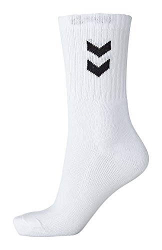 hummel 022030 Socks, Unisex Adulto, Blanco, 10