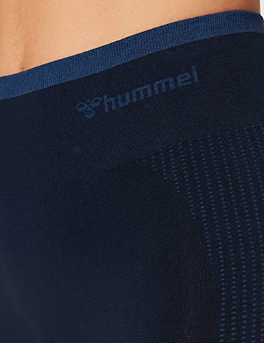 hummel HML SMU Seamless Tights Leggings, Blue Nights/Insignia Blue, S Slim para Mujer