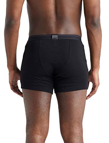 Icebreaker Mens 175 Everyday Boxers W Fly Calzoncillos, Hombre, Black, M