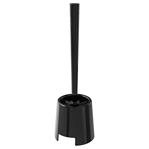 Ikea BOLMEN - Escobilla de baño y soporte (3 unidades), color negro, plástico, negro, 3 unidades