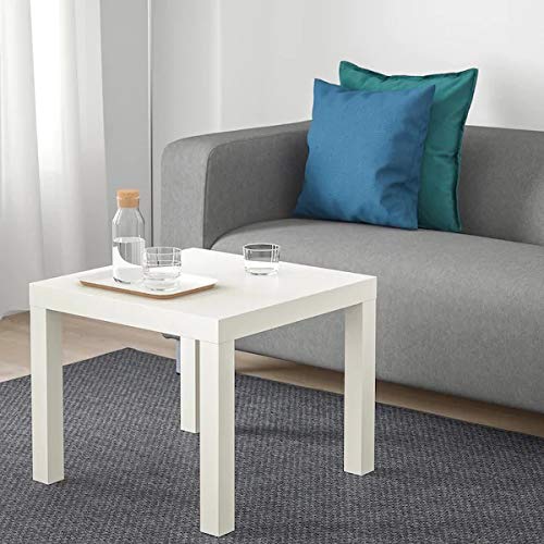 Ikea Lack - Mesa de centro pequeña, mesa auxiliar (blanco)