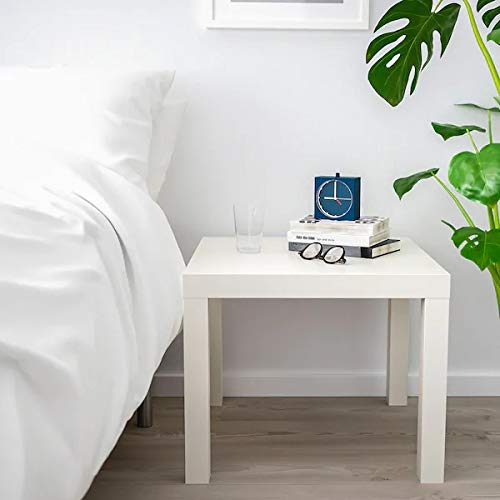 Ikea Lack - Mesa de centro pequeña, mesa auxiliar (blanco)