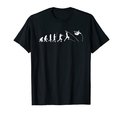 Impresionante Saltador Pértiga Salto Con Pértiga Evolución Camiseta