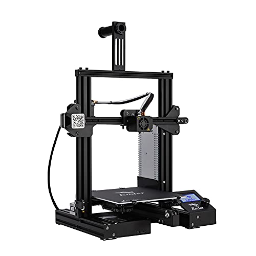 Impresora 3D Creality Ender 3, Impresora 3D con Marco de Metal Completo con Gran tamaño de impresión 220 * 220 * 250 mm, filamento de Impresora 3D de 1,75 mm TPU, PLA, ABS Adecuado
