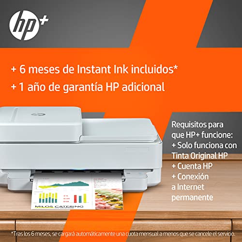 Impresora Multifunción HP Envy 6420e - 6 meses de impresión Instant Ink con HP+