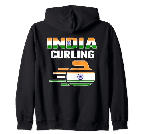 India Curling Equipo Fans Jersey India Deportes De Invierno Amantes Sudadera con Capucha