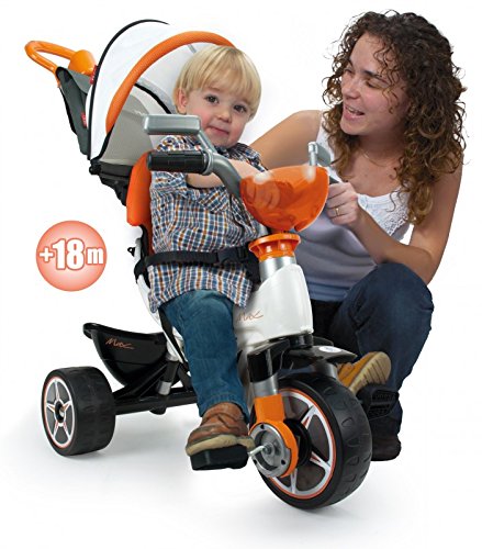 INJUSA - Triciclo Body Max Naranja para Bebés a partir de 10 Meses con Control Parental de Dirección, color (3254)
