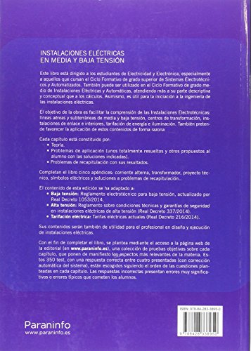 Instalaciones eléctricas en media y baja tensión 7.ª edición: Rústica (3)