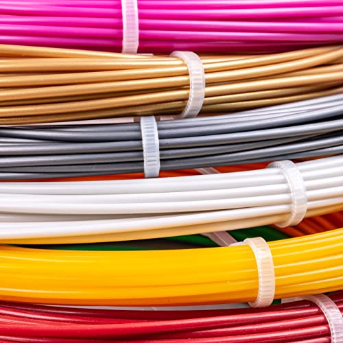 intervisio Bridas de Plastico para Cables 200mm x 2,5mm, Blanco, 100 Piezas