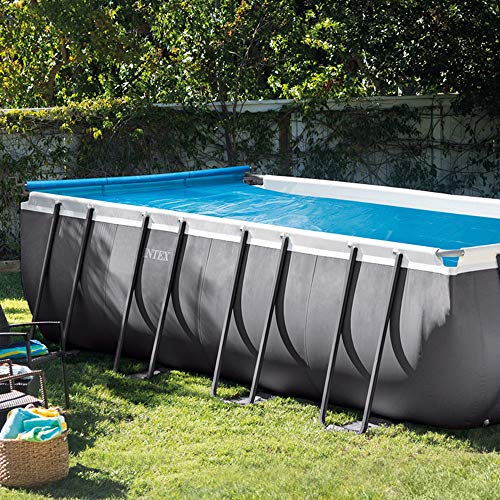 Intex 28051 - Enrollador para cobertor solar para piscinas cuadradas o rectangulares
