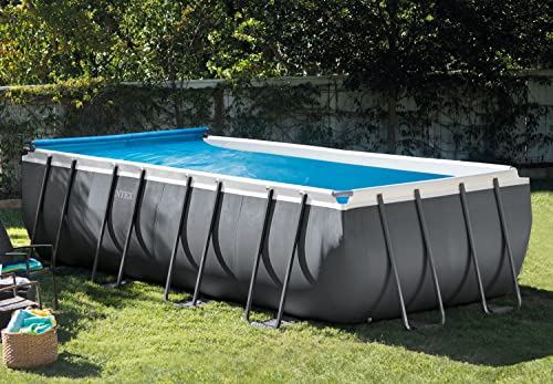 Intex 28051 - Enrollador para cobertor solar para piscinas cuadradas o rectangulares