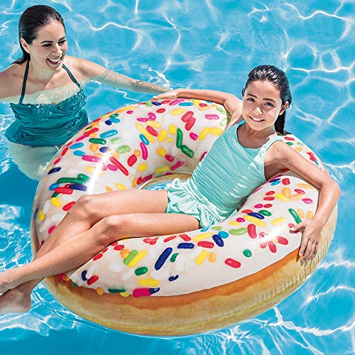 Intex 56263NP - Rueda hinchable Donut de colores 114 cm diámetro