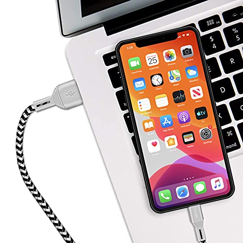 iSOUL Corto iPhone Cable Lightning Cable Cargador iPhone 15cm [Apple MFi Certificado] Compatible con iPhone 11 XS MAX XR X 8 Plus 7 Plus 6S 6 Plus 5 5S 5C SE iPad Air Pro Mini iPod