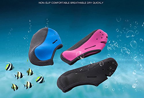 iSpchen Calcetines de Agua de Playa - Calcetines de Playa Antideslizantes Calcetines de Buceo Antideslizantes Unisex Zapatos de Yoga Surf Sailing Sport,Negro XL