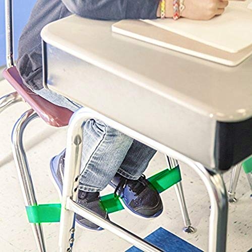 JeVenis Juego de 10 bandas elásticas de látex natural para el pie, para silla de entrenamiento, autismo, necesidades sensoriales, banda elástica para el pie para sillas por Rehab o fisioterapia
