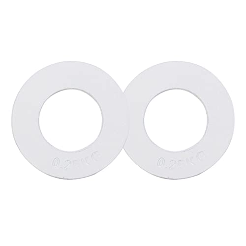 jiande Placas de Peso olímpico fraccional Conjunto de 2 Placas - 0.25 kg 0.5 kg 0.75 kg Placas de Peso fraccional diseñadas for Barras olímpicas (Color : White 0.25kg)