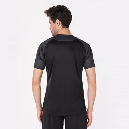 Joma Essential II Camisetas Equip. M/C, Hombre, Negro Antracita, L