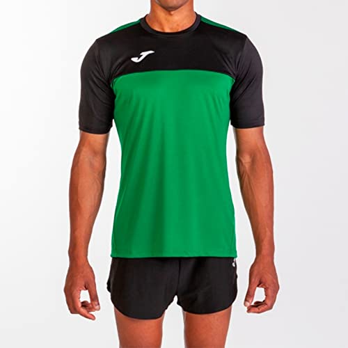 Joma Winner Camisetas Equip. M/C, Hombre, Verde Negro, L