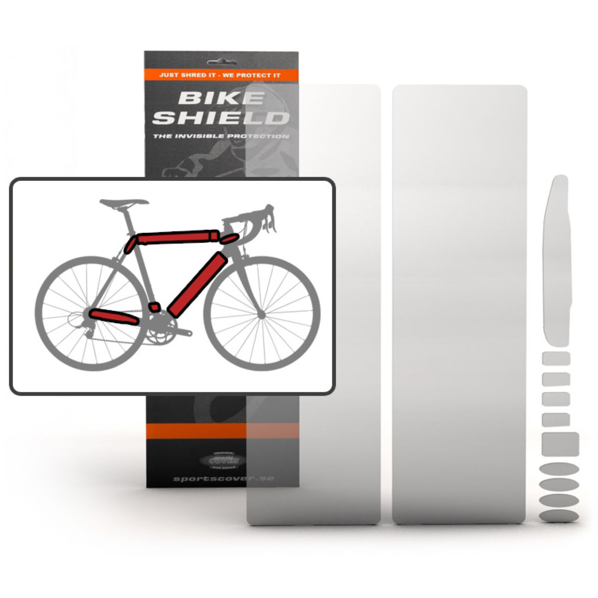Juego completo de protectores para el cuadro Bike Shield Oversize - Protectores de cuadro
