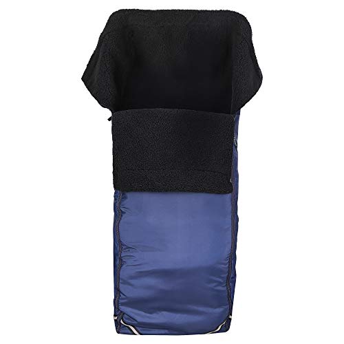 Kaiser Naturfellprodukte 999005 - Saco para Silla de Ruedas (vellón, tamaño Universal), Color Azul