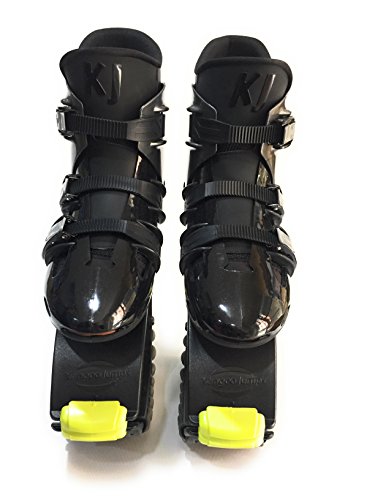 KangooJumps - Zapatillas de Rebote Unisex para Adulto KJ XR3 (Negro/Amarillo) Talla L 42/44, L 42-44