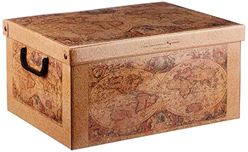 Kanguru Caja de Almacenamiento en cartòn Lavatelli, Modelo Marco Polo, Media 32x42x21cm (028 MP)