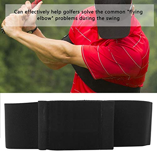 Keenso Cinturón para Brazo de Golf, Nailon elástico para Entrenador de Swing de Golf Aid Grip Cinturón de corrección de Postura de Movimiento Profesional Cinturón de Ayuda para Entrenamiento de Swing