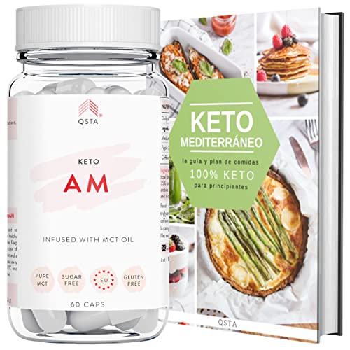 Keto Actives AM (60 CAPS) - Pastillas para Utilizar Reservas de Grasa como Energia Sin Restricciones Caloricas | Adios a tu Abdomen Extra Rapido | Incluye Guias Personalizadas por Nutricionistas