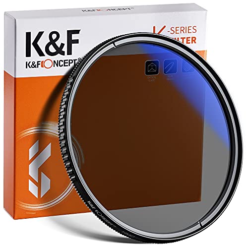 K&F Concept Filtro Polarizador Circular CPL 55mm de Vidrio óptico con Nano-Revestimiento de 18 Capas para Objetivo 55mm (K)