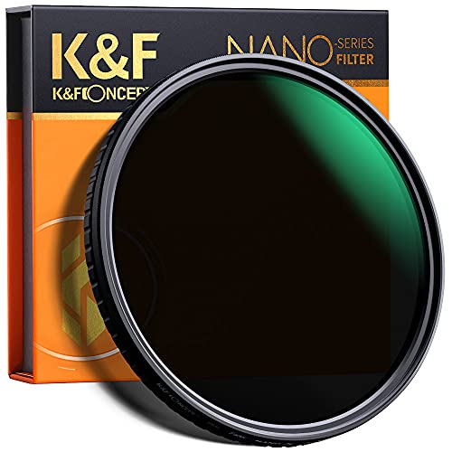 K&F Concept Filtro Variable ND 67mm ND2-32 (5 Pasos) Serie Nano X de Vidrio óptico con Nano-Revestimiento de 28 Capas para Objetivo 67mm