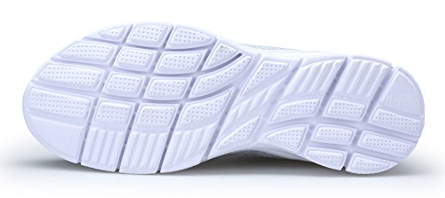 KOUDYEN Zapatillas Deportivas de Mujer Hombre Running Zapatos para Correr Gimnasio Calzado Unisex,XZ746-W-grey-38EU