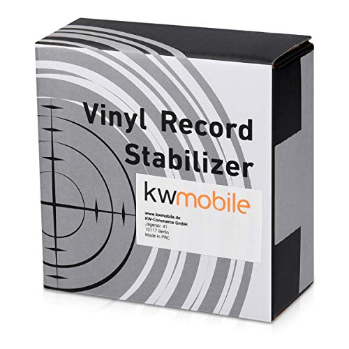 kwmobile Estabilizador de Discos de Vinilo con Nivel - para Tocadiscos o DJs - Estabilizador para récords para más Estabilidad y Menos vibración