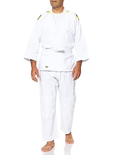 KWON Judo junior - Kimono de artes marciales infantil, tamaño 90 cm, color blanco