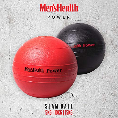 La Pelota de Entrenamiento para Hombre Health Power Slam Ball para Crossfit y Entrenamiento Funcional Son Ejercicios con la Pelota Slam, Negro