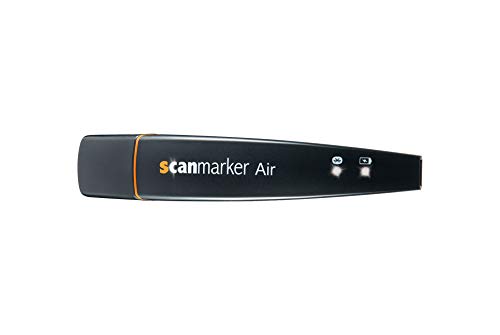 Lápiz Escáner Scanmarker Air - Lector y destacador OCR Digital - Inalámbrico - Compatible con Mac Win iOS Android (Negro, Scanmarker Air)