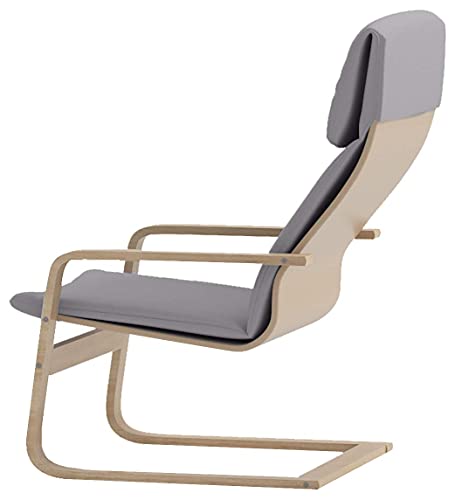 Las fundas de repuesto para sillas son solo para fundas para sillas Pello. Cubrir solo gris oscuro