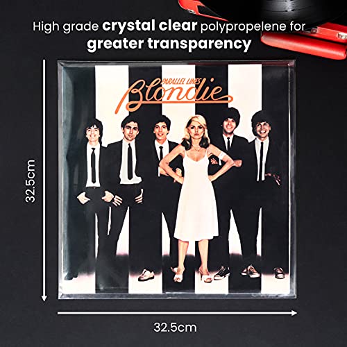 Legend Vinyl Fundas de vinilo exterior de plástico de 50 x 32,5 cm | Protector antiarrugas y duradero | Se adapta a la mayoría de Gatefold y doble LPs.